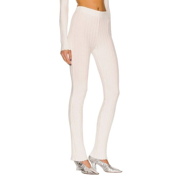 SIMON MILLER Saturn Pant in Macadamia Medium New Womens Ribbed Trousers - Picture 3 of 9